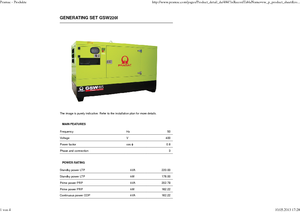 Groupes électrogènes à diesel PRAMAC Lifter GSW 220 I