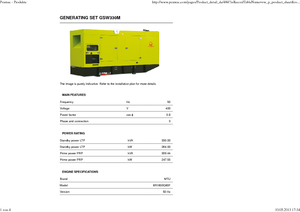 Groupes électrogènes à diesel PRAMAC Lifter GSW 330 M