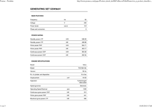 Groupes électrogènes à diesel PRAMAC Lifter GSW 560 V