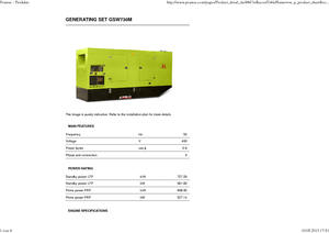 Groupes électrogènes à diesel PRAMAC Lifter GSW 730 M