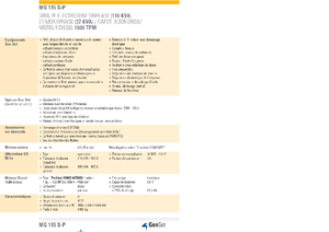 Groupes électrogènes à diesel GenSet MG 115 S-P