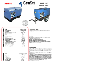 Groupes électrogènes à diesel GenSet MGF 16 Y