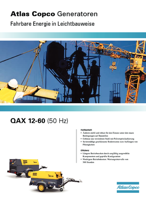 Groupes électrogènes à diesel Atlas Copco QAX 30 Dd FW