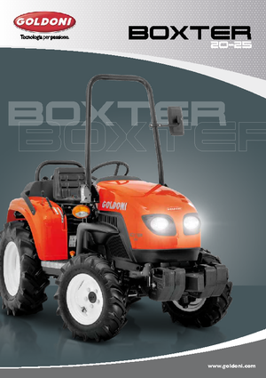 Tracteurs roues arrière Goldoni Boxter 25 Garten