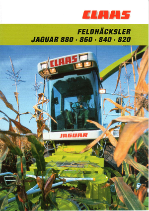 Ensileuses - traction 4 roues Claas Jaguar 860