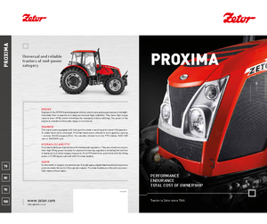 Tracteurs 4WD Zetor Proxima 100 HR
