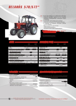 Tracteurs roues arrière Belarus 570