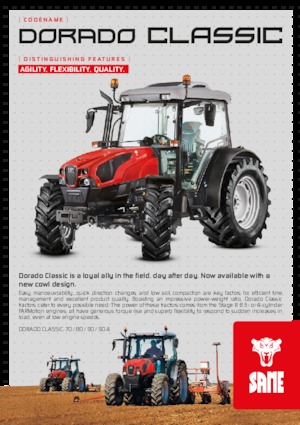 Tracteurs 4WD SAME Dorado 90.4 Classic 
