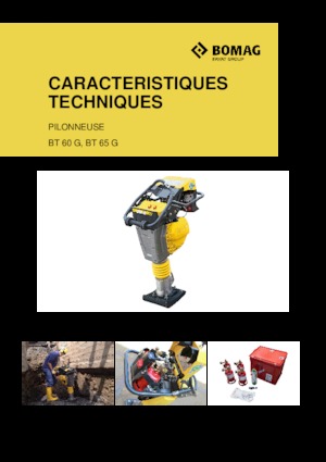 Pilonneuses à essence et diesel Bomag BT 65 G