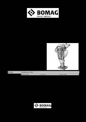 Pilonneuses à essence et diesel Bomag BVT 65