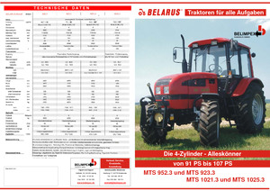 Tracteurs 4WD Belarus 952.3