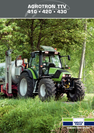 Tracteurs 4WD DEUTZ-FAHR Agrotron TTV 420 DCR