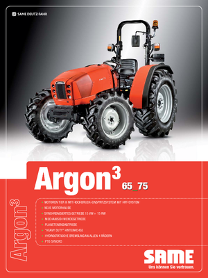 Tracteurs 4WD SAME Argon ³ 65
