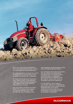 Tracteurs 4WD McCormick C 110 Max