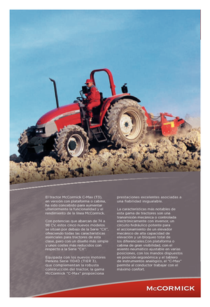 Tracteurs 4WD McCormick C 80 Max RPS