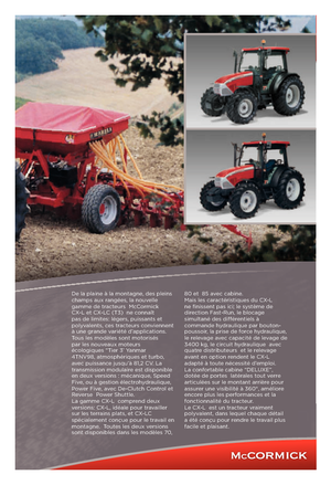 Tracteurs 4WD McCormick CX 85 L
