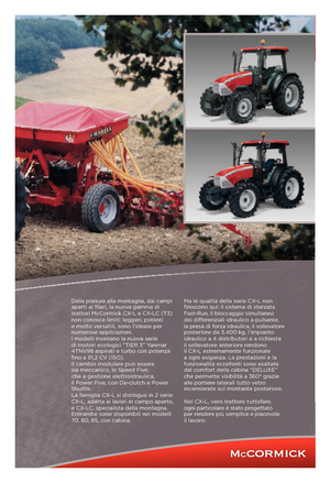 Tracteurs 4WD McCormick CX 85 L