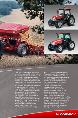 Tracteurs 4WD McCormick CX 85 L