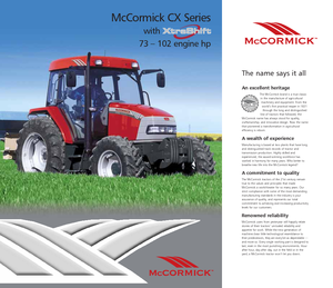 Tracteurs 4WD McCormick CX 105