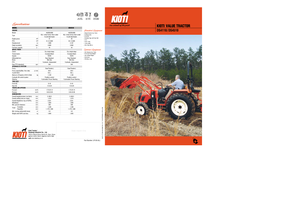 Tracteurs 4WD Kioti DS 4110