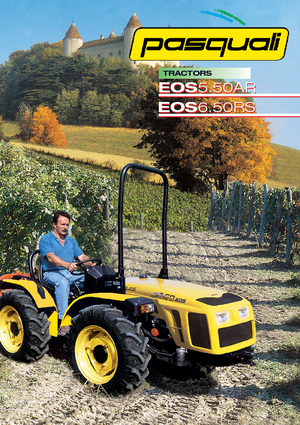 Tracteurs 4WD Pasquali Eos 6.50 RS