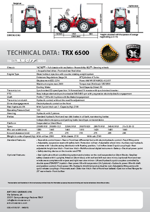 Tracteurs 4WD Carraro Ergit TRX 6500