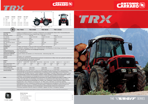 Tracteurs 4WD Carraro Ergit TRX 9400