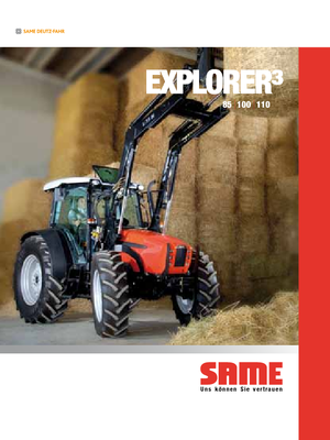 Tracteurs 4WD SAME Explorer³ 100 DT