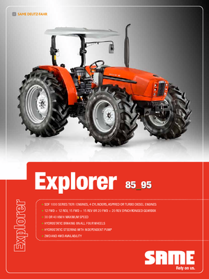 Tracteurs 4WD SAME Explorer 95