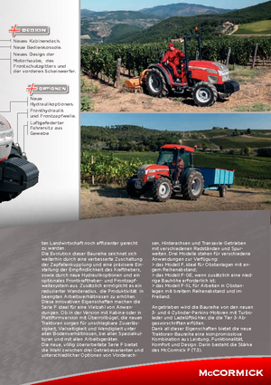 Tracteurs 4WD McCormick F 100 GE