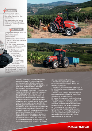 Tracteurs 4WD McCormick F 80 XL