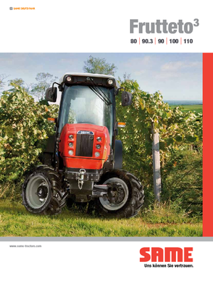 Tracteurs 4WD SAME Frutteto³ 110 GS DT