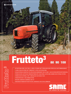 Tracteurs 4WD SAME Frutteto³ 100 GS DT