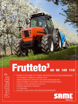 Tracteurs 4WD SAME Frutteto³ 90 DT
