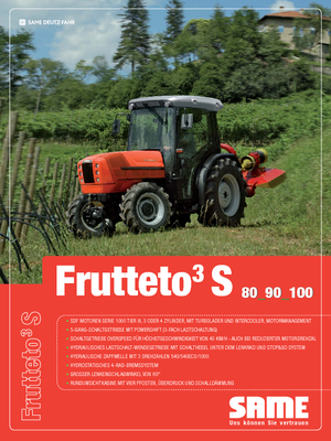 Tracteurs 4WD SAME Frutteto³ S 90 GS DT