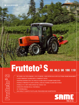 Tracteurs 4WD SAME Frutteto³ S 90 GS DT