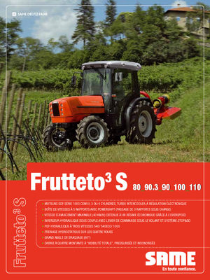 Tracteurs 4WD SAME Frutteto³ S 90.3 GS DT