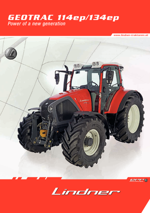 Tracteurs 4WD Lindner Geotrac 114 ep