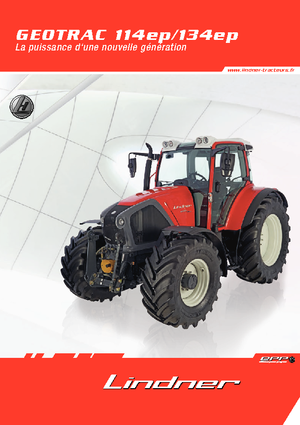 Tracteurs 4WD Lindner Geotrac 114 ep