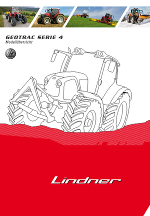 Tracteurs 4WD Lindner Geotrac 84