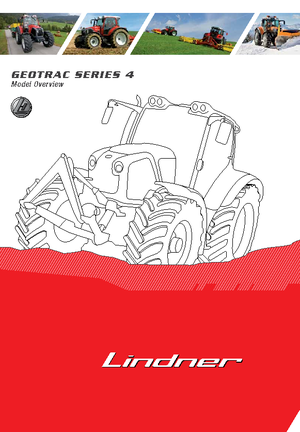 Tracteurs 4WD Lindner Geotrac 84