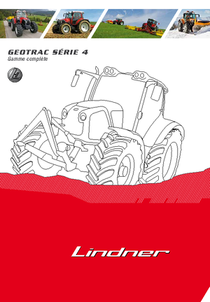 Tracteurs 4WD Lindner Geotrac 84