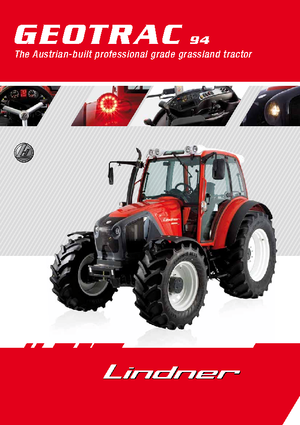 Tracteurs 4WD Lindner Geotrac 94