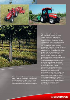 Tracteurs 4WD McCormick GM 45