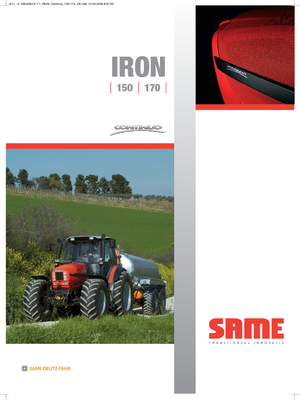 Tracteurs 4WD SAME Iron 190 Continuo DCR
