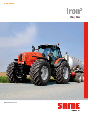 Tracteurs 4WD SAME Iron³ 190 DCR