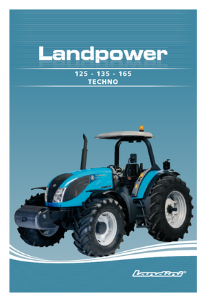 Tracteurs 4WD Landini Landpower 165 Techno