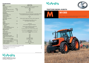 Tracteurs 4WD Kubota M 108 S