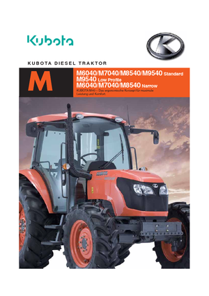 Tracteurs 4WD Kubota M 8540