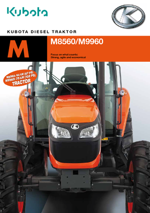 Tracteurs 4WD Kubota M 9960